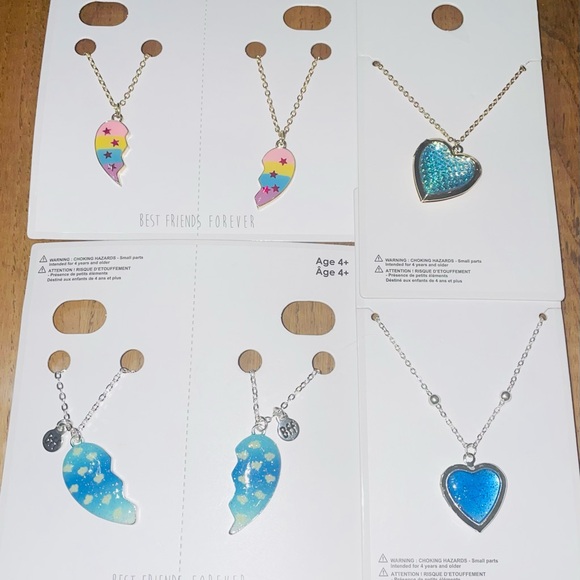 Other - Best Friends‎ Forever Heart Necklaces
